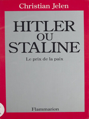 cover image of Hitler ou Staline